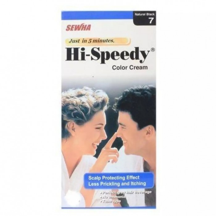 Hi-Speedy Natural Black-7  Hair Color Cream-150Gm